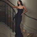 Abendkleid Damen mit herzförmigem Ausschnitt und eleganter Raffung - 1 - Trendlinie