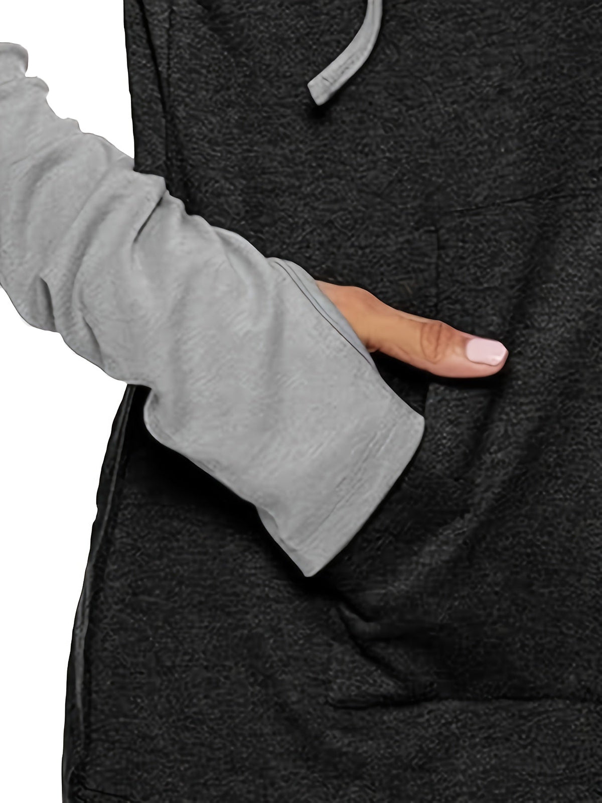 Damen Hoodie mit praktischen Daumenlöchern und sportlichen Streifen - 5 - Trendlinie