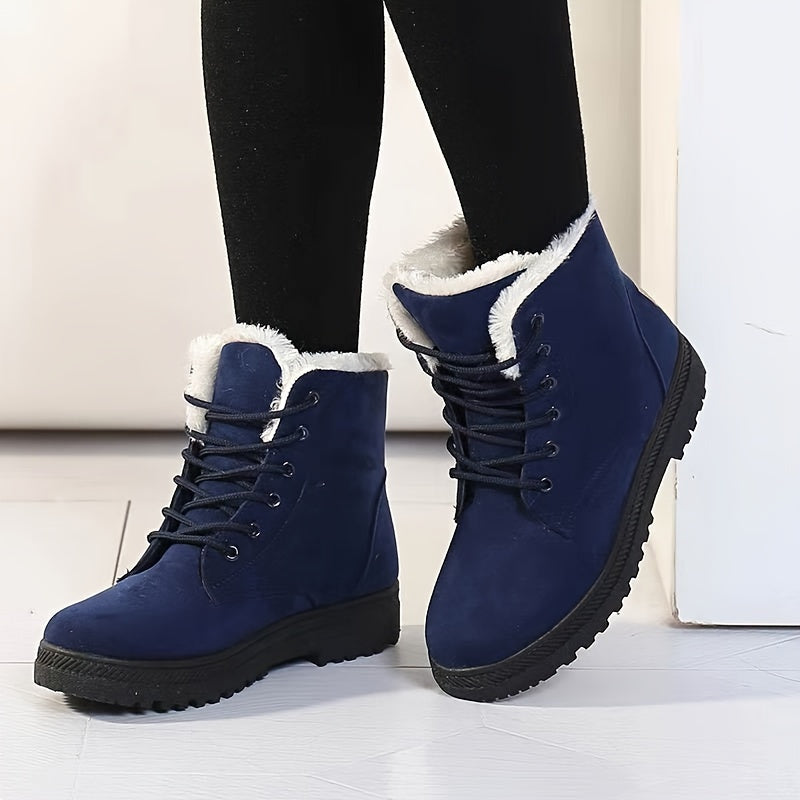 Damen Stiefeletten mit gefüttertem Innenleben und stylischer Schnürung - 2 - Trendlinie