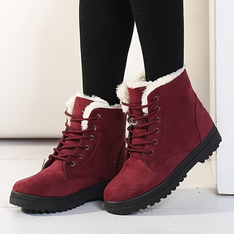 Damen Stiefeletten mit gefüttertem Innenleben und stylischer Schnürung - 3 - Trendlinie