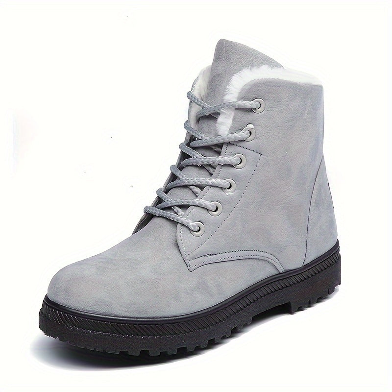 Damen Stiefeletten mit gefüttertem Innenleben und stylischer Schnürung - 4 - Trendlinie