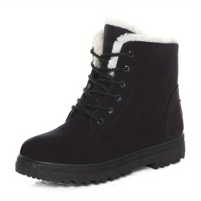Damen Stiefeletten mit gefüttertem Innenleben und stylischer Schnürung - 5 - Trendlinie