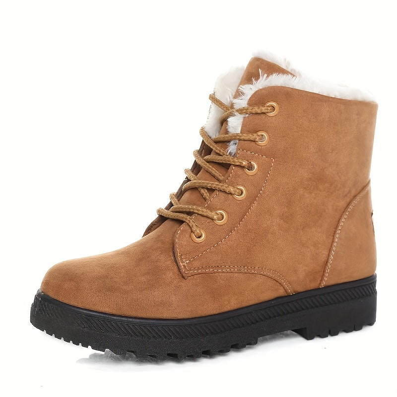 Damen Stiefeletten mit gefüttertem Innenleben und stylischer Schnürung - 7 - Trendlinie