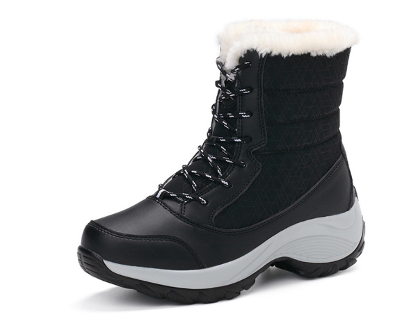 Damen Winterstiefel mit Schnürung und warmem Innenfutter - 1 - Trendlinie