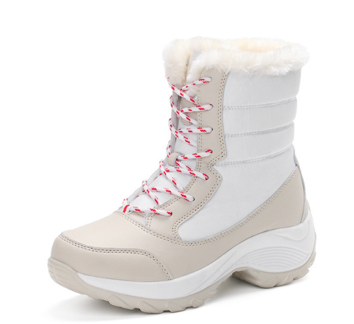 Damen Winterstiefel mit Schnürung und warmem Innenfutter - 2 - Trendlinie