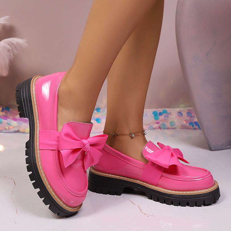 Damen Loafers mit Chunky-Sohle und stilvollem Schleifen-Detail - 2 - Trendlinie