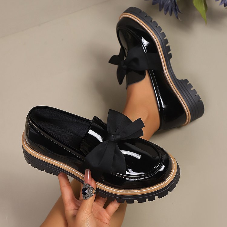 Damen Loafers mit Chunky-Sohle und stilvollem Schleifen-Detail - 4 - Trendlinie