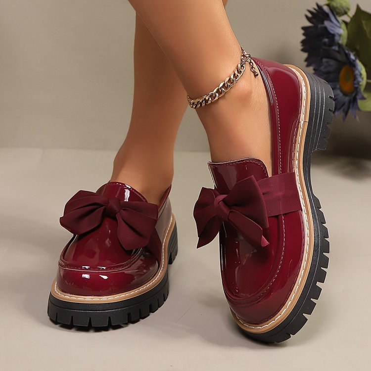 Damen Loafers mit Chunky-Sohle und stilvollem Schleifen-Detail - 5 - Trendlinie