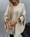 Damenpullover mit lässigem Schnitt und Rundhalsausschnitt - 3 - Trendlinie