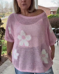 Damenpullover mit floralem Design und lässigem Schnitt - 1 - Trendlinie
