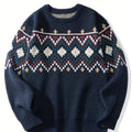 Damenpullover mit zeitlosem Muster und lässigem Schnitt - 1 - Trendlinie