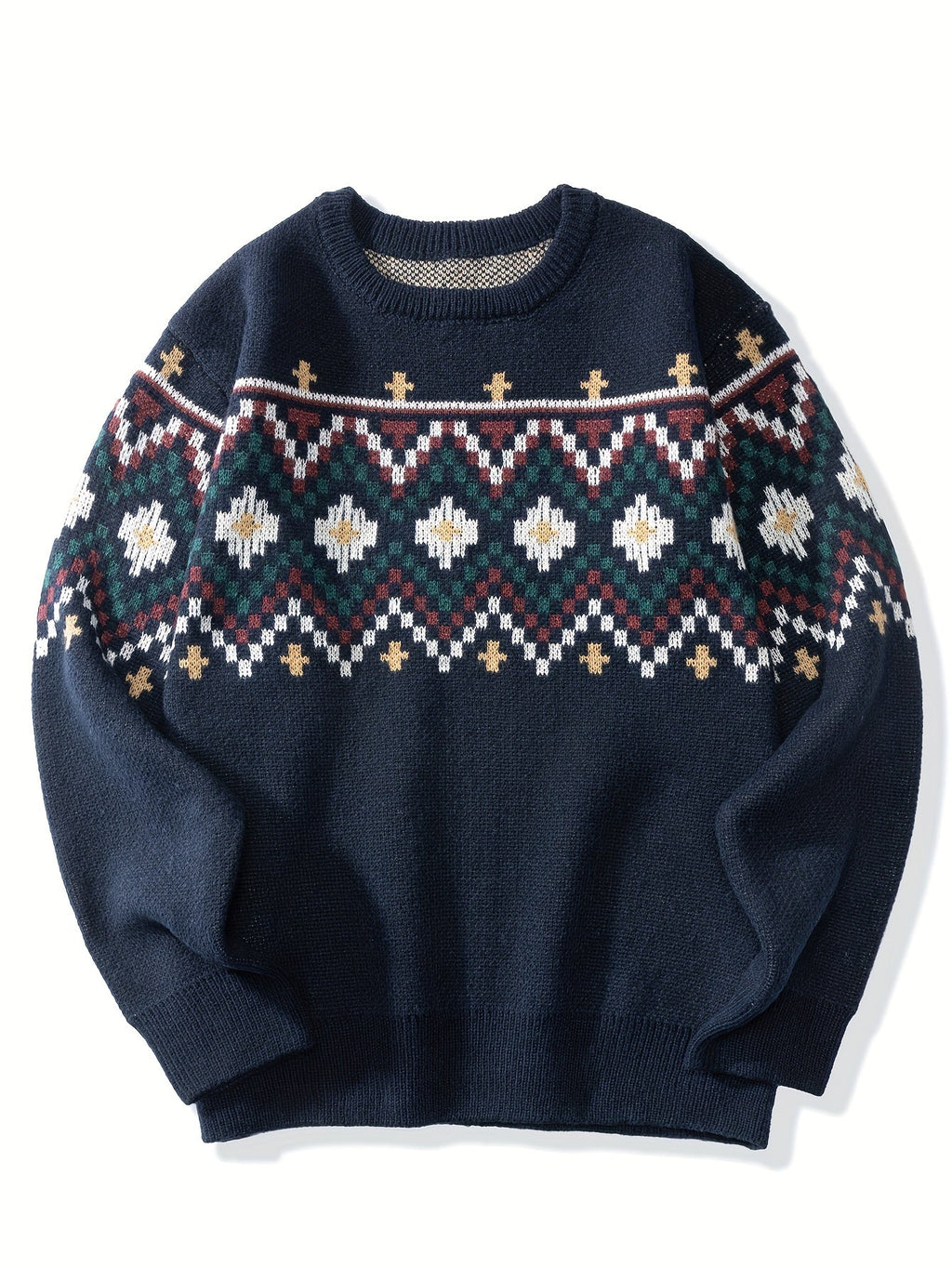 Damenpullover mit zeitlosem Muster und lässigem Schnitt - 2 - Trendlinie
