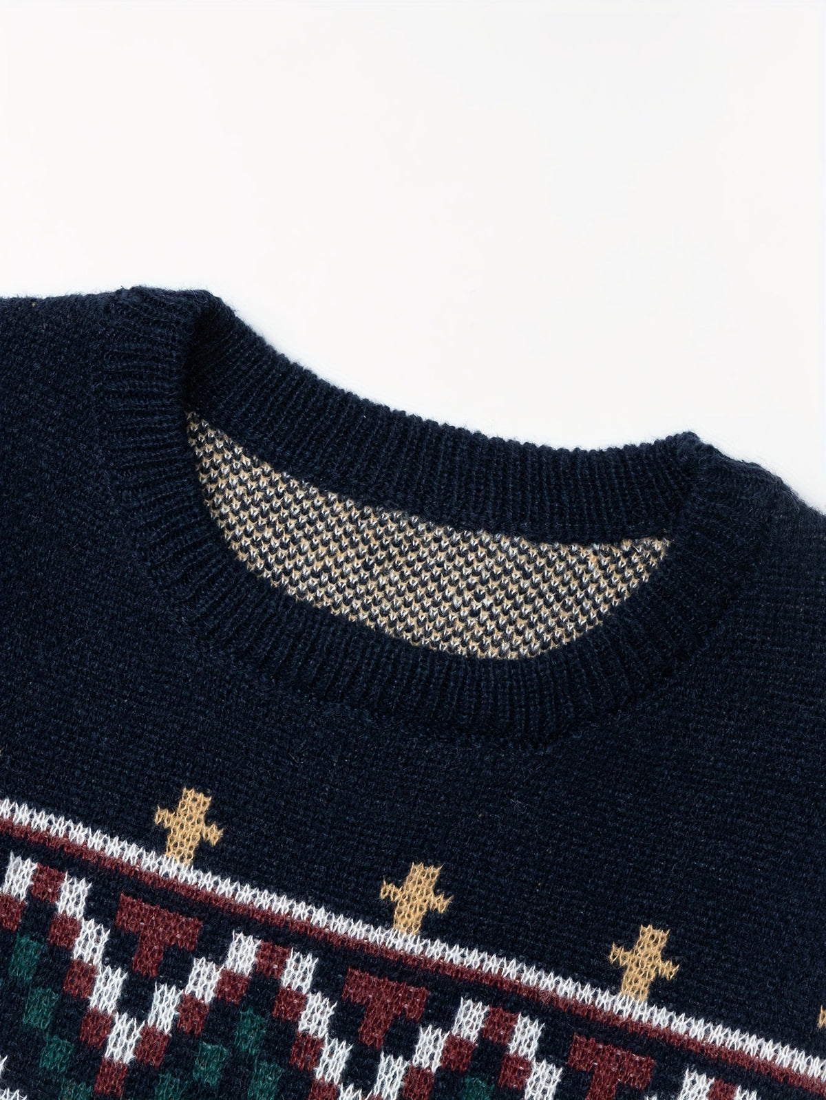 Damenpullover mit zeitlosem Muster und lässigem Schnitt - 4 - Trendlinie