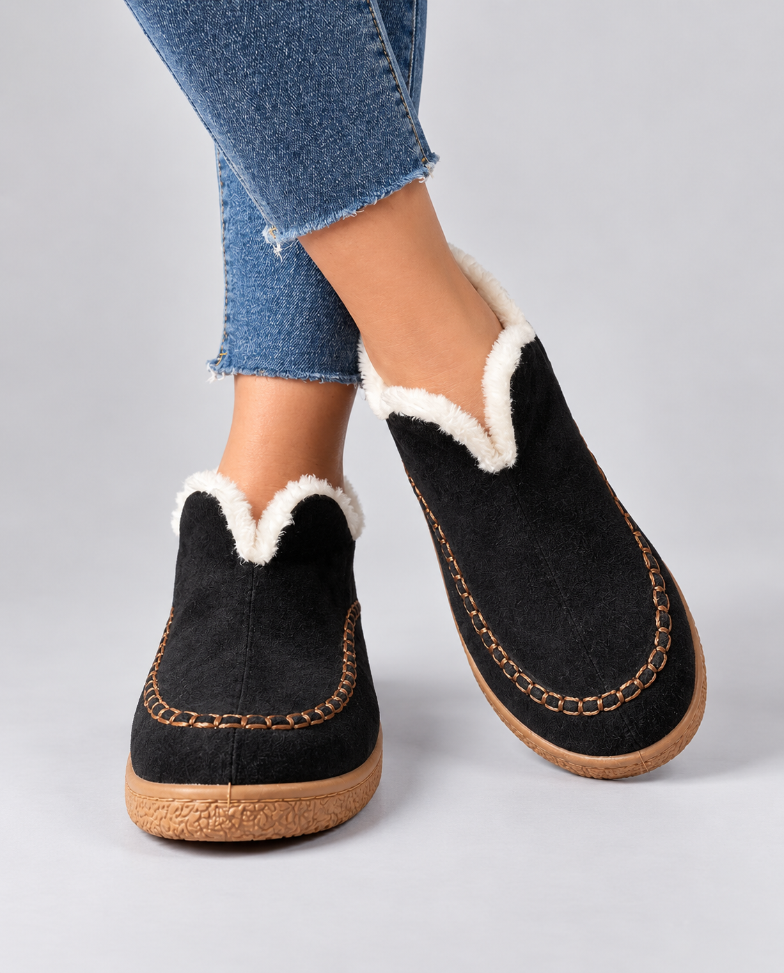 Damen Freizeit Schuhe mit Komfortfutter für kalte Tage - 4 - Trendlinie