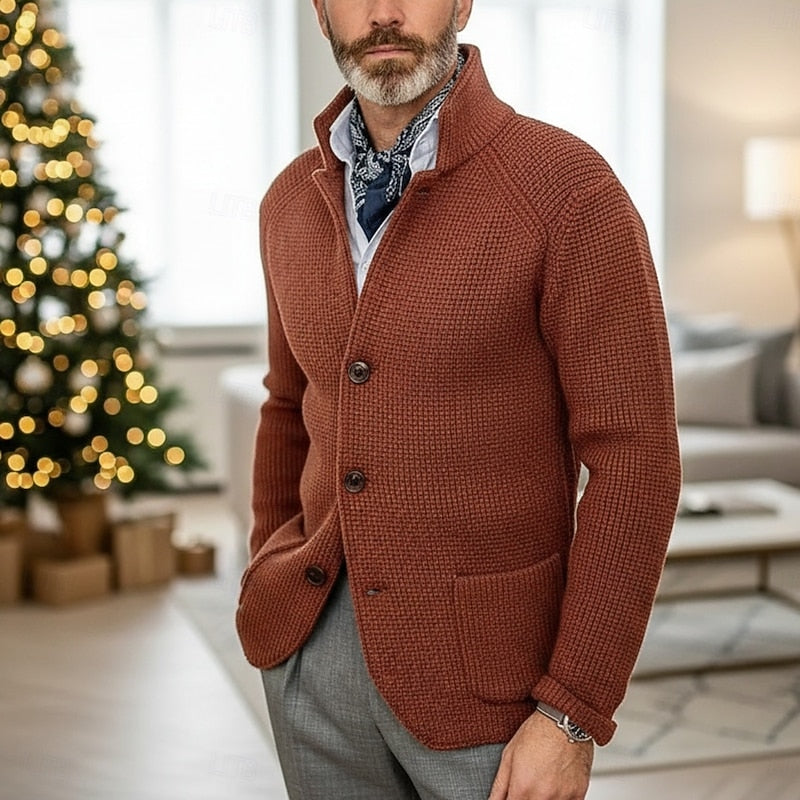 Cardigan Damen mit elegantem Stehkragen und klassischer Knopfleiste - 2 - Trendlinie