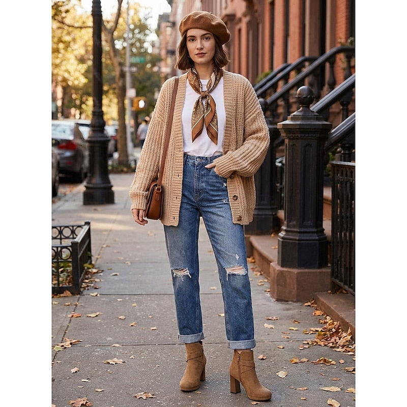 Stiefeletten Damen mit Blockabsatz und modischer Schnalle - 4 - Trendlinie