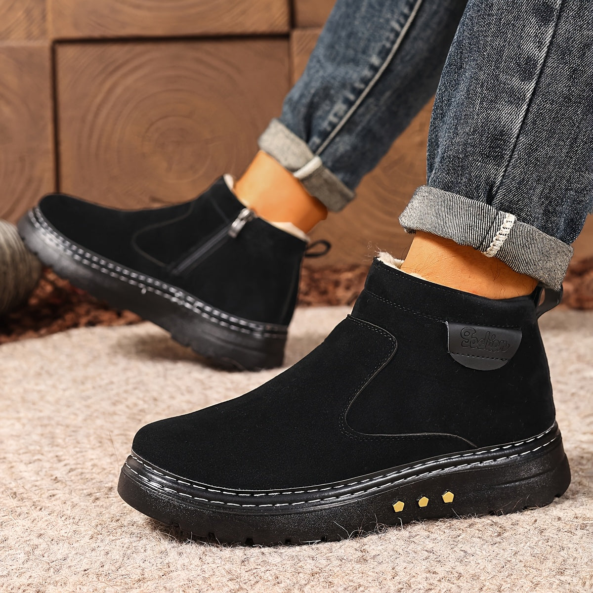 Damen Boots mit Reißverschluss und kuscheligem Innenfutter - 4 - Trendlinie