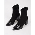 Stiefeletten Damen mit Blockabsatz und spitzem Schuhkopf - 6 - Trendlinie