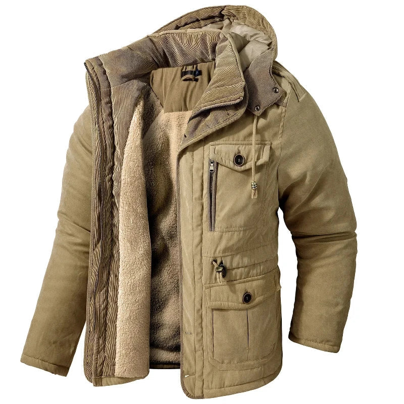 Damen Winterjacke mit Kapuze und praktischen Taschen - 1 - Trendlinie
