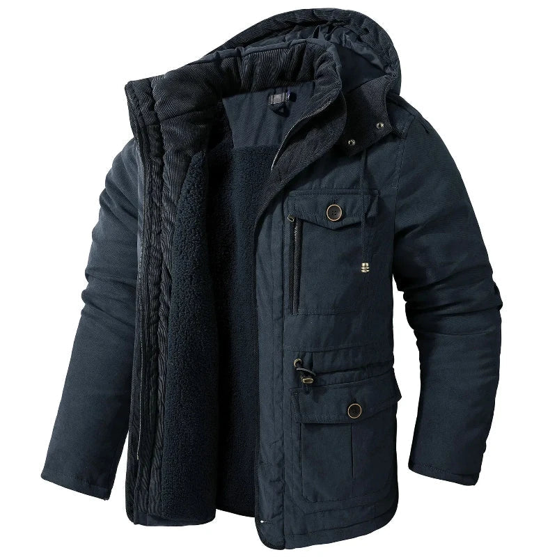 Damen Winterjacke mit Kapuze und praktischen Taschen - 2 - Trendlinie