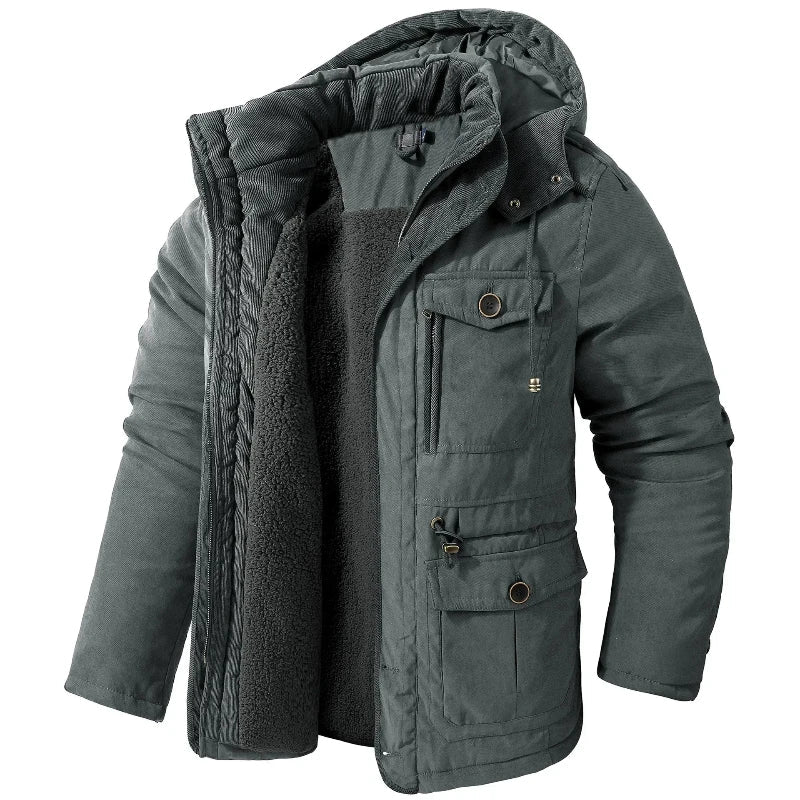 Damen Winterjacke mit Kapuze und praktischen Taschen - 4 - Trendlinie
