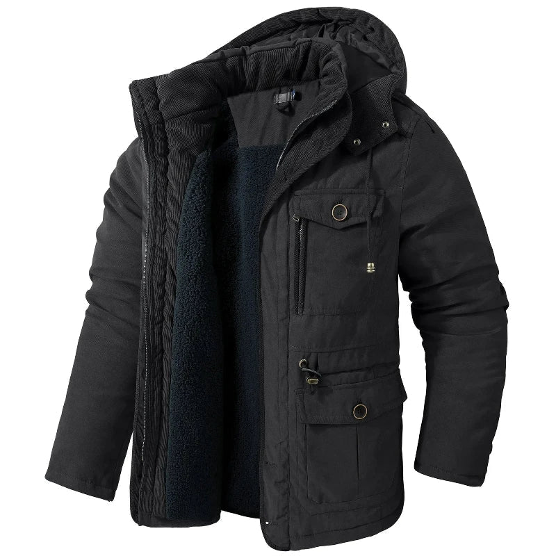 Damen Winterjacke mit Kapuze und praktischen Taschen - 5 - Trendlinie