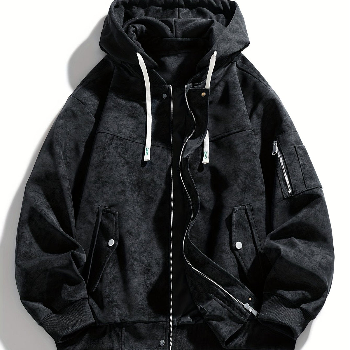 Lässige Damenjacke mit Kapuze und praktischen Taschen - 1 - Trendlinie