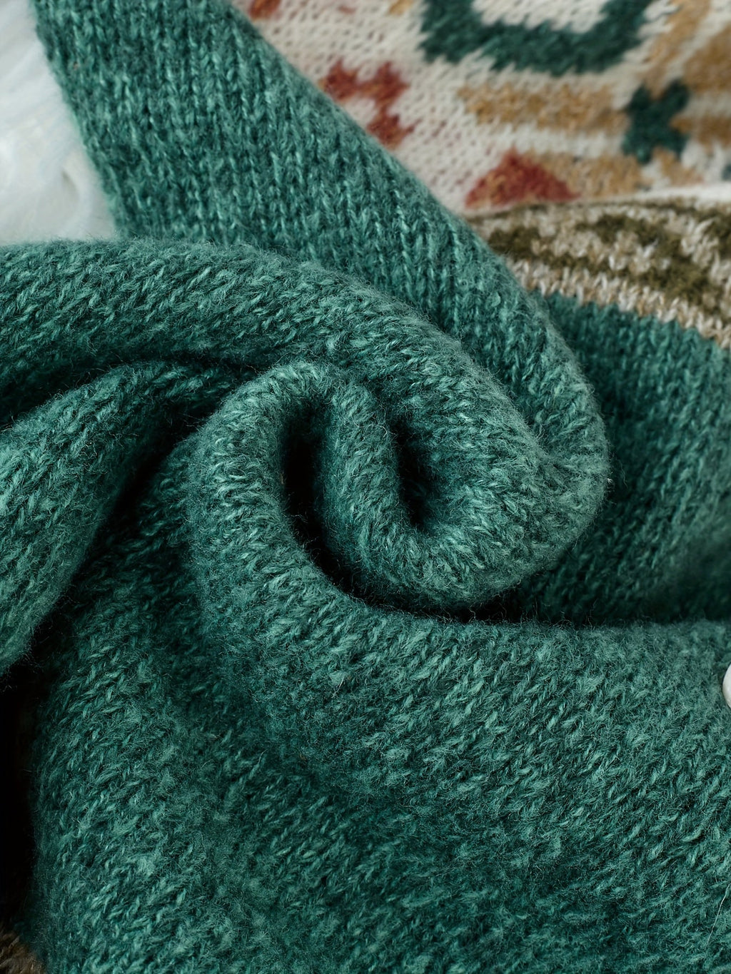 Damen Cardigan mit buntem Muster und Knopfdetails - 9 - Trendlinie