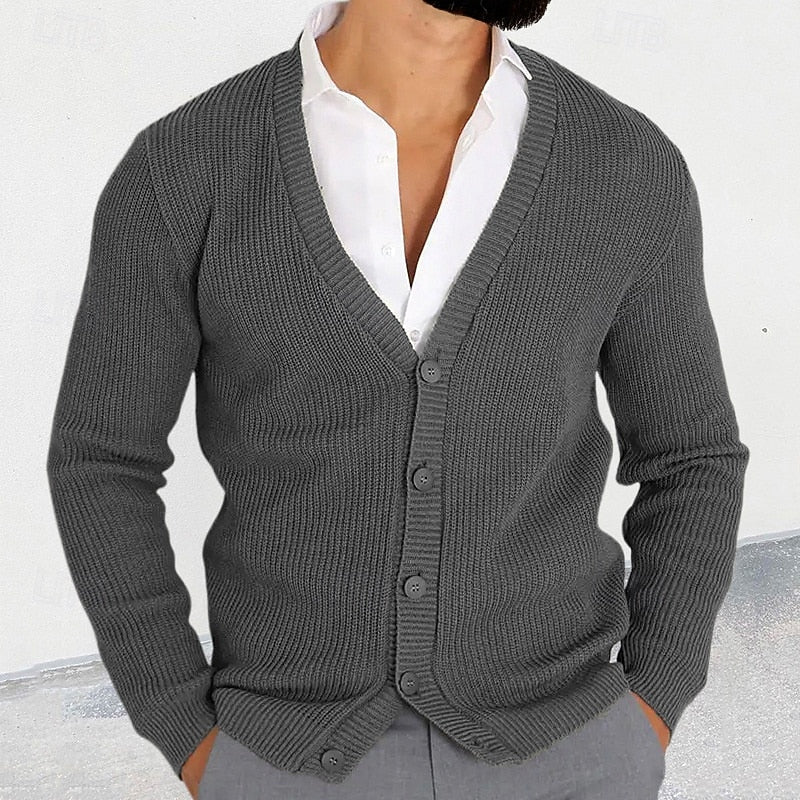Cardigan Damen mit V-Ausschnitt und Knopfverschluss - 2 - Trendlinie