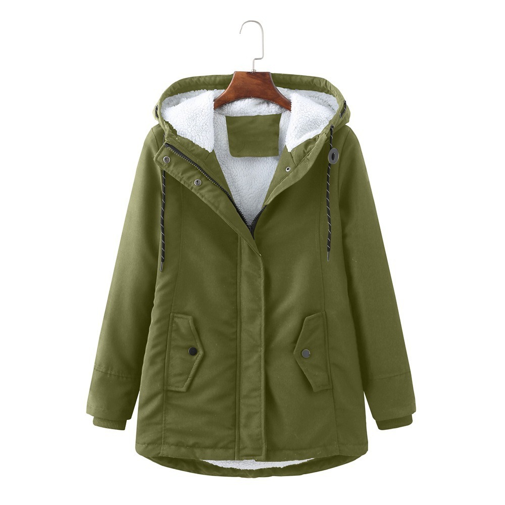 Damen Winterjacke mit Kapuze und praktischen Taschen - 1 - Trendlinie