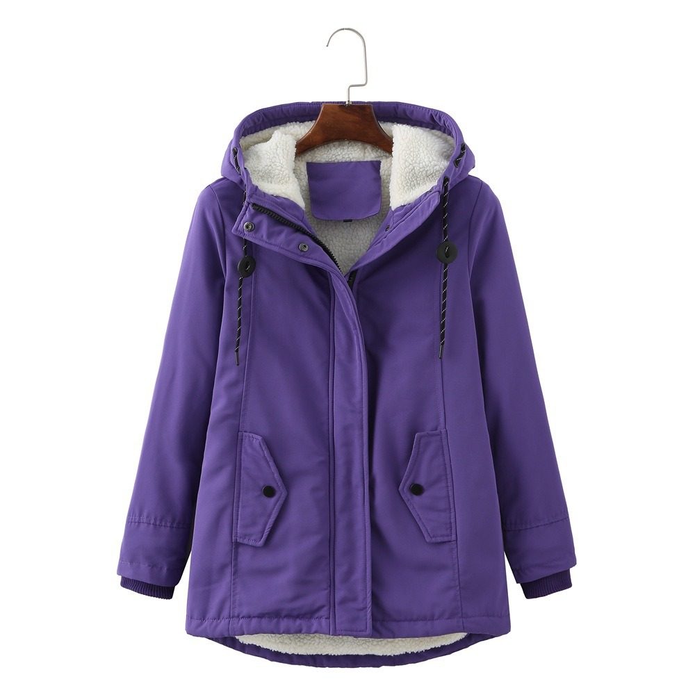 Damen Winterjacke mit Kapuze und praktischen Taschen - 3 - Trendlinie