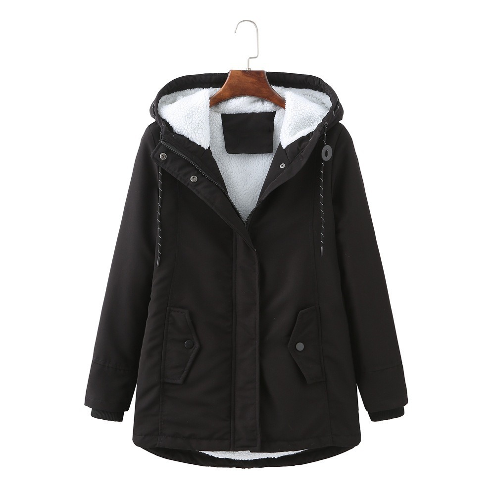 Damen Winterjacke mit Kapuze und praktischen Taschen - 4 - Trendlinie