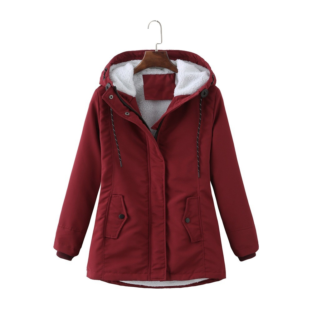 Damen Winterjacke mit Kapuze und praktischen Taschen - 5 - Trendlinie