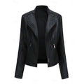 Damen Bikerjacke tailliert mit dekorativen Nähten - 1 - Trendlinie
