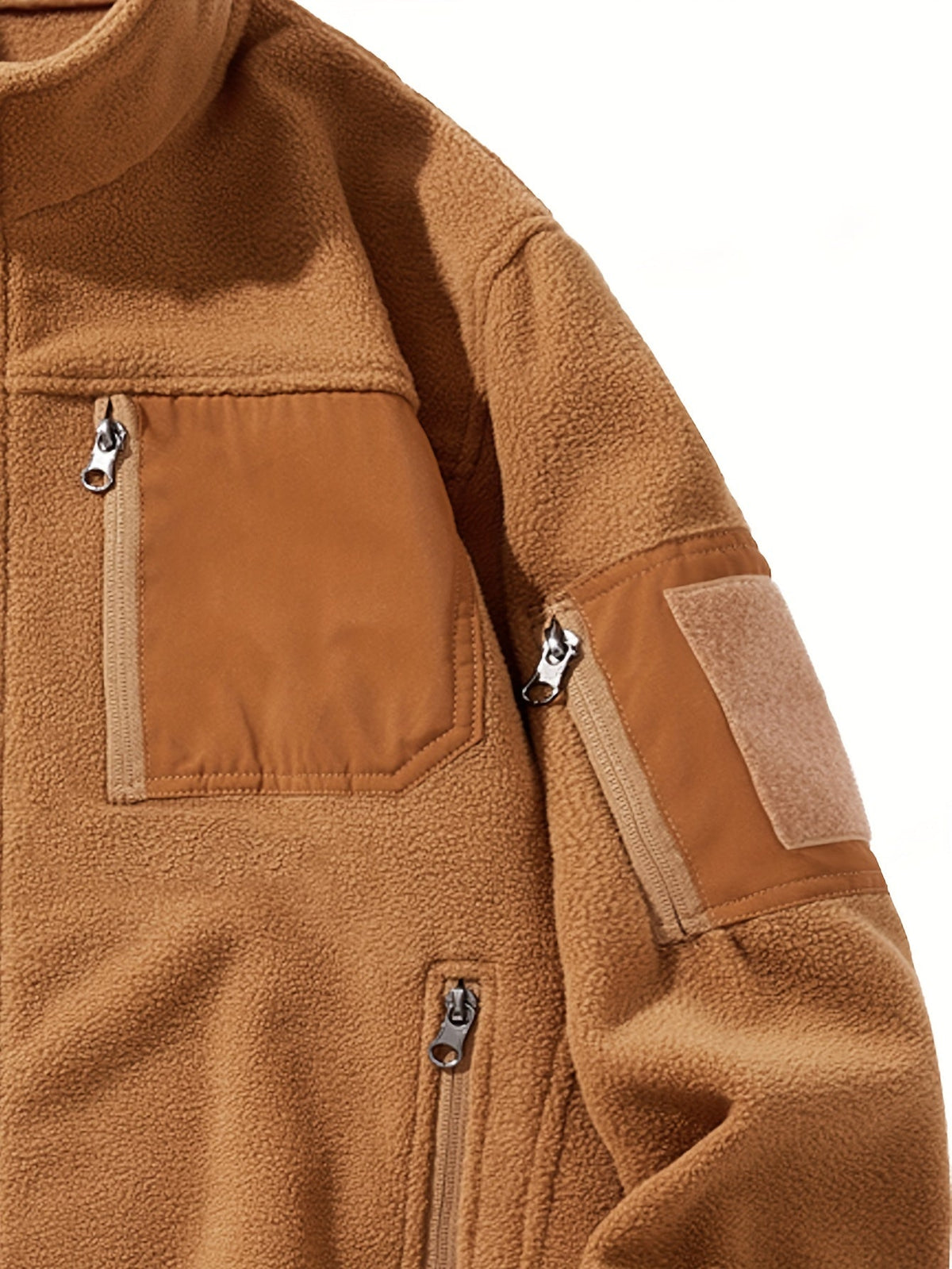 Fleecejacke Herren mit Stehkragen und praktischen Taschen - 9 - Trendlinie