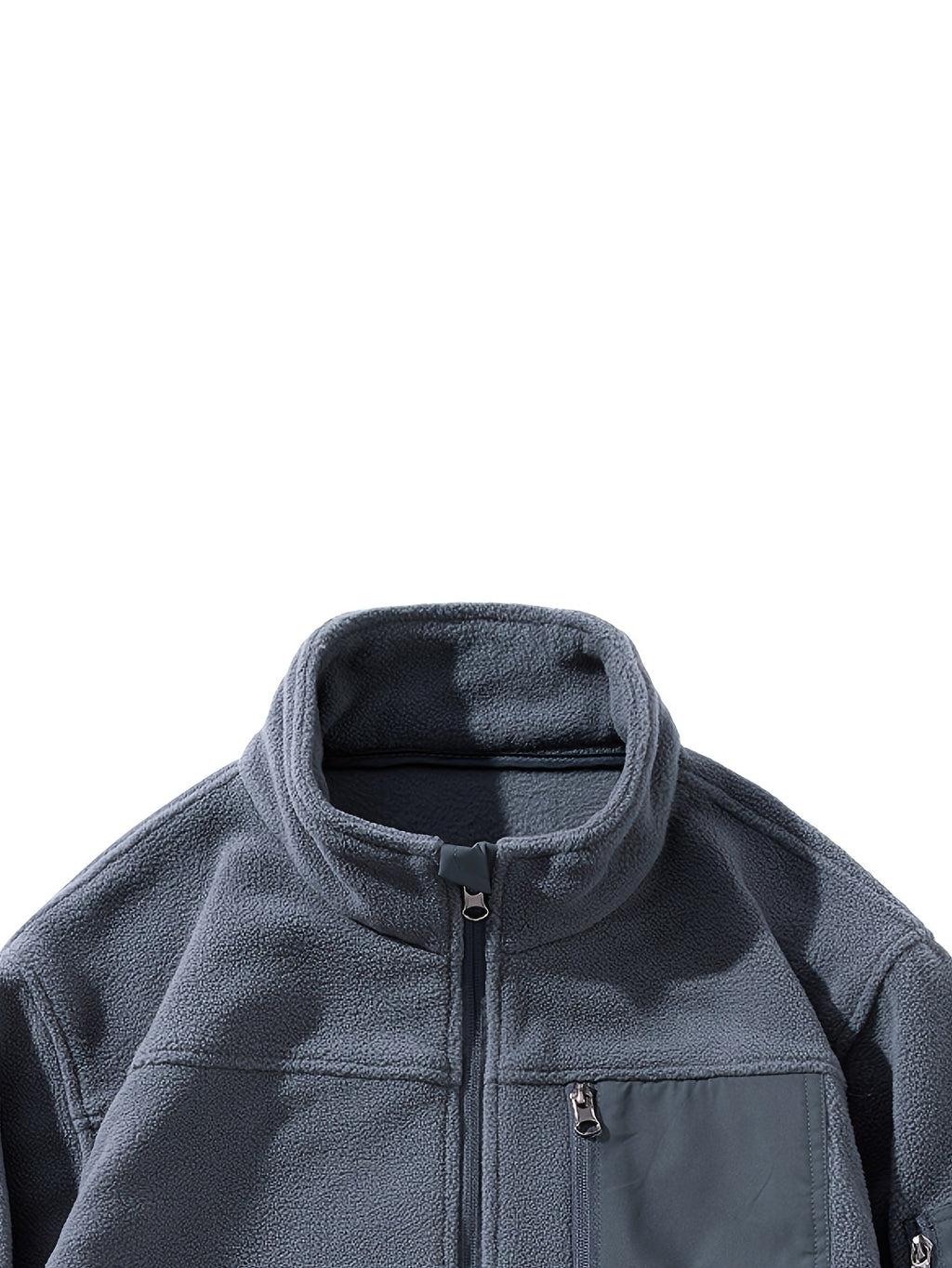 Fleecejacke Herren mit Stehkragen und praktischen Taschen - 24 - Trendlinie