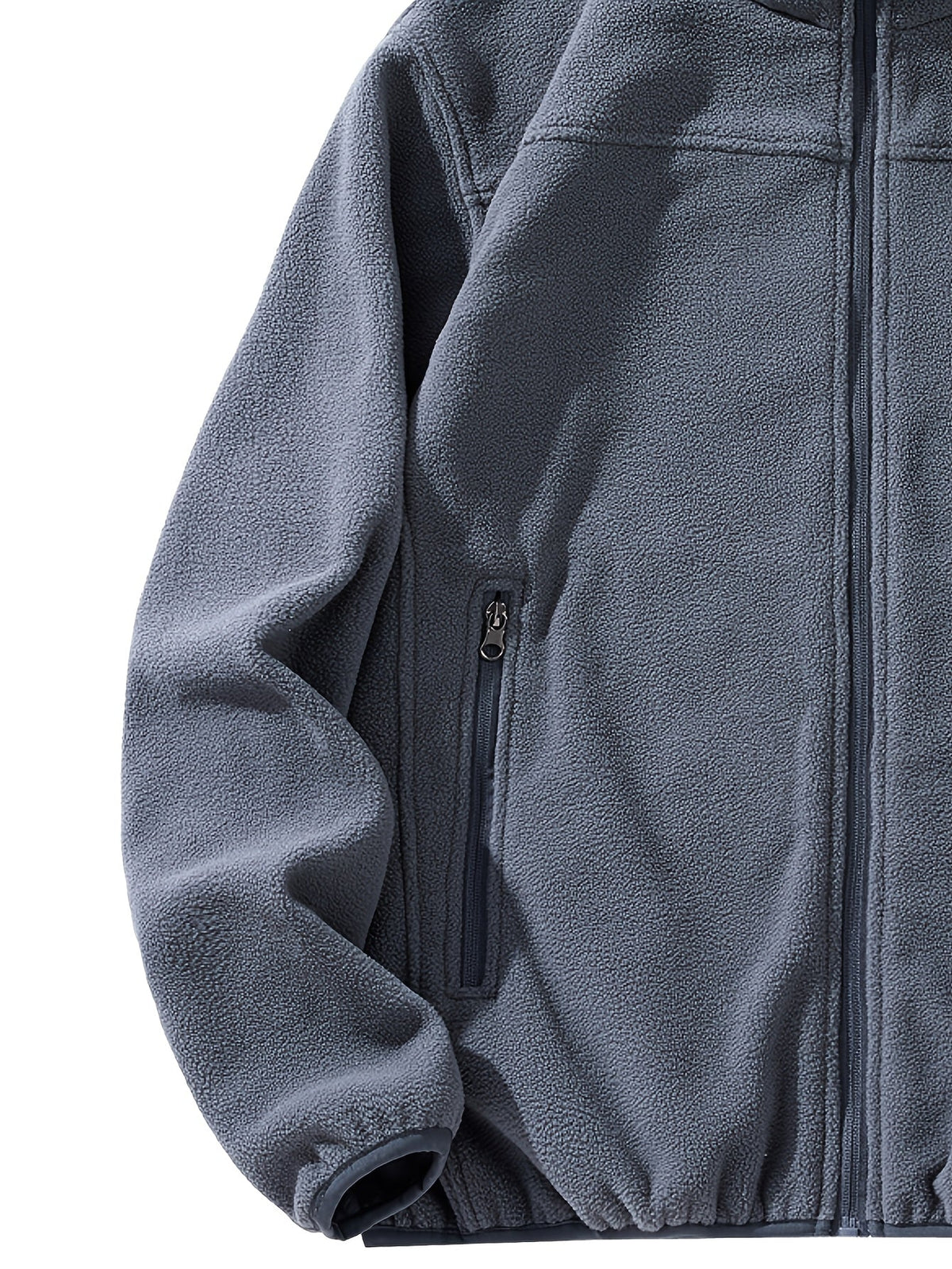 Fleecejacke Herren mit Stehkragen und praktischen Taschen - 25 - Trendlinie
