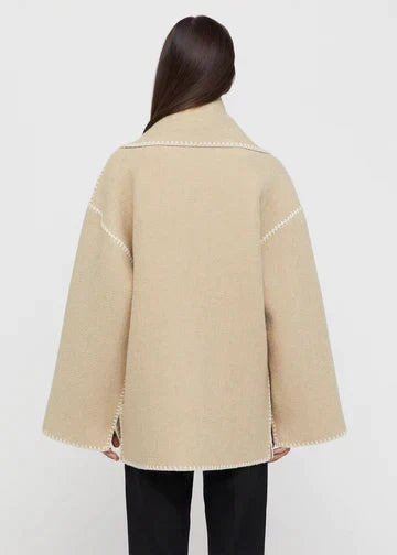 Damen Jacke mit Stehkragen und modischen Fransen - 20 - Trendlinie