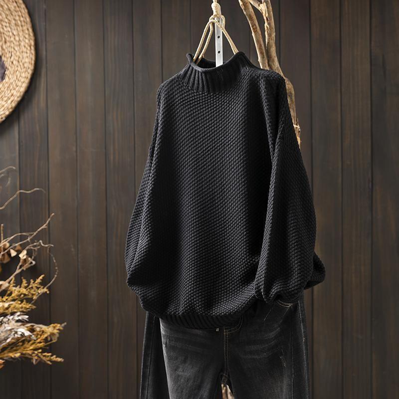 Damen Pullover mit Stehkragen und lässigem Schnitt - 2 - Trendlinie