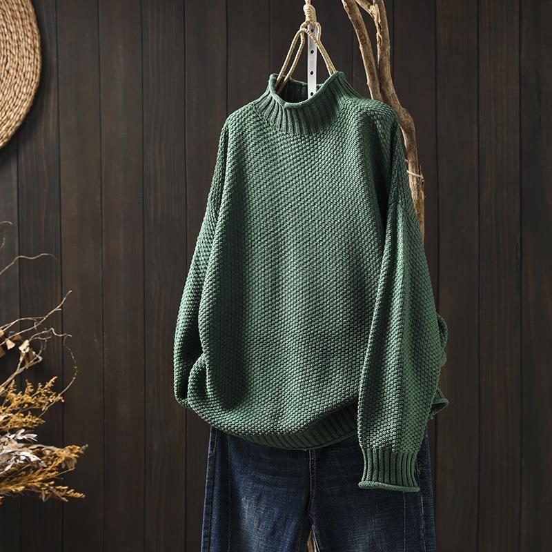 Damen Pullover mit Stehkragen und lässigem Schnitt - 3 - Trendlinie