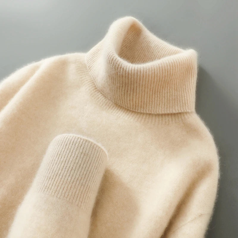 Damenpullover mit Rollkragen und lässigem Schnitt für jeden Anlass - 5 - Trendlinie