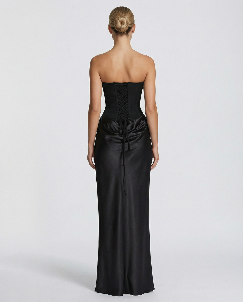 Abendkleid Damen mit taillierter Silhouette und schulterfreiem Ausschnitt - 2 - Trendlinie