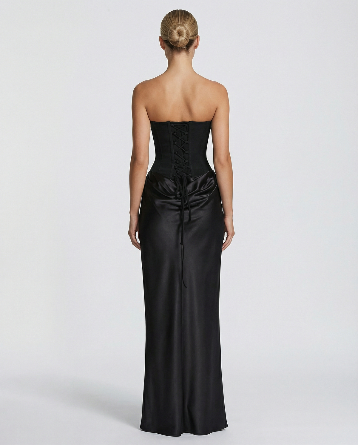 Abendkleid Damen mit taillierter Silhouette und schulterfreiem Ausschnitt - 2 - Trendlinie