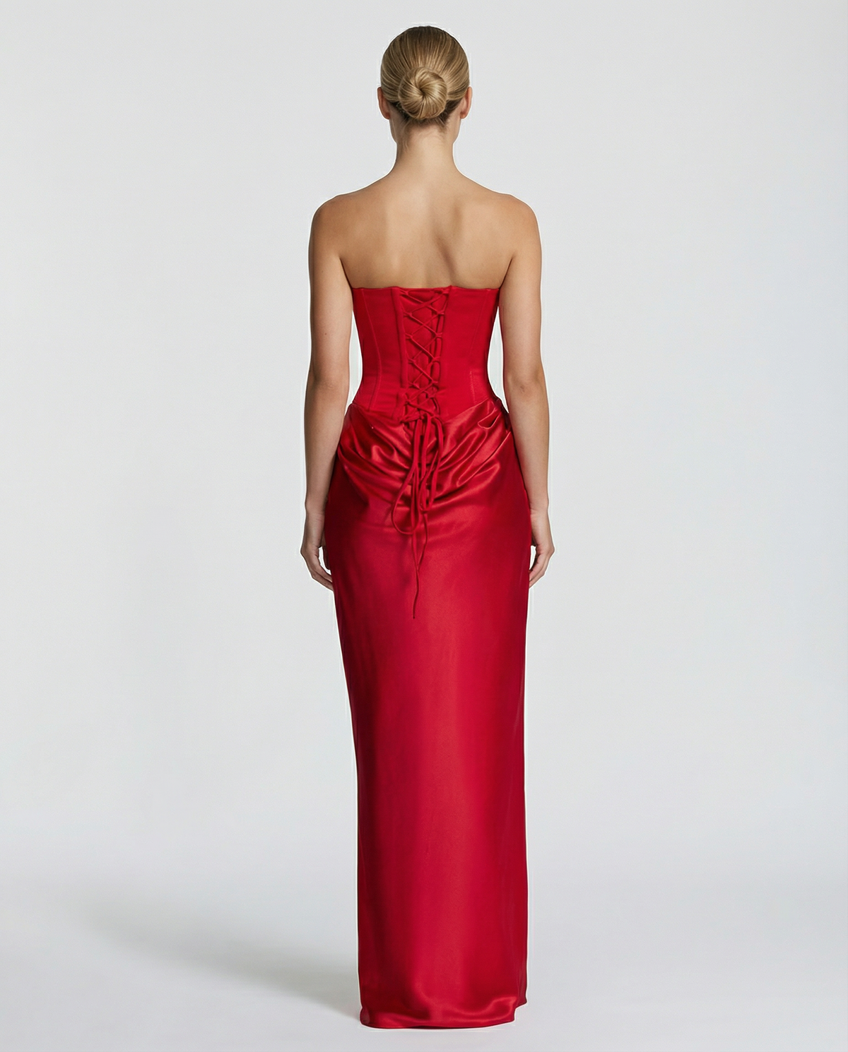 Abendkleid Damen mit taillierter Silhouette und schulterfreiem Ausschnitt - 9 - Trendlinie