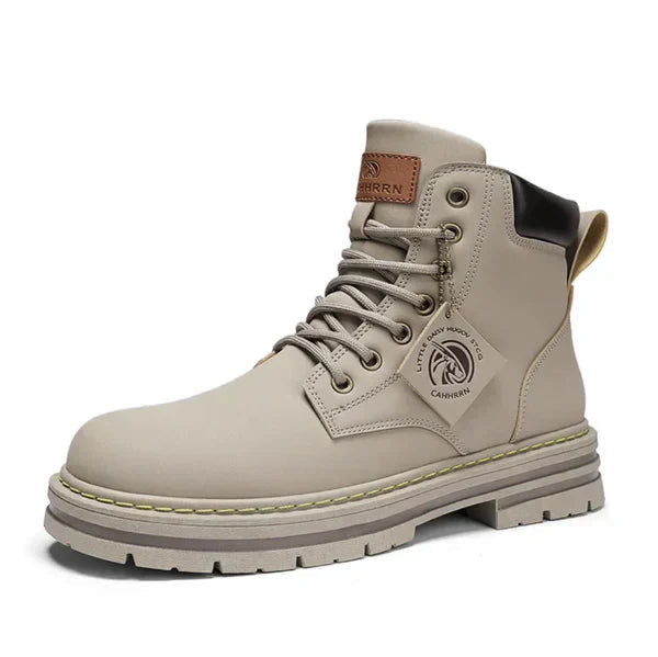 Damen Boots knöchelhoch mit Schnürverschluss und markanter Sohle - 5 - Trendlinie