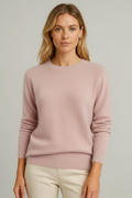 Damen Pullover mit klassischem Rundhals und bequemer Passform - 5 - Trendlinie