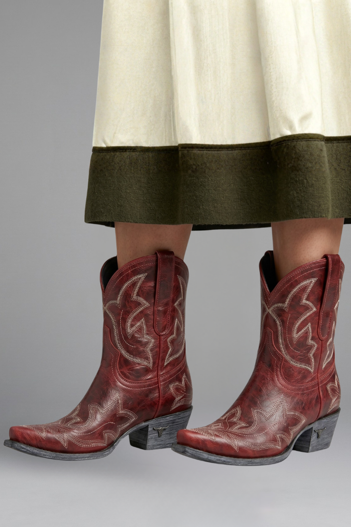 Damen Boots mit auffälliger Western-Silhouette und elegantem Design - 5 - Trendlinie