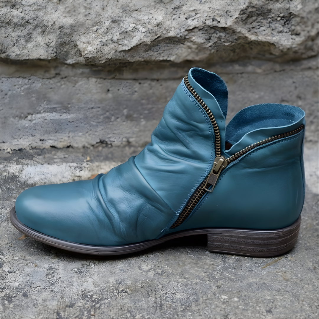 Stiefeletten Damen mit Reißverschluss und lässigem Design - 3 - Trendlinie