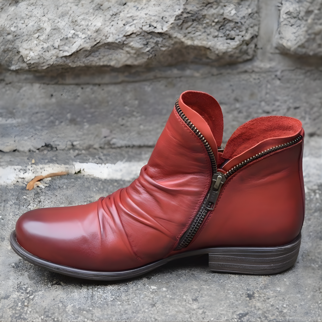 Stiefeletten Damen mit Reißverschluss und lässigem Design - 4 - Trendlinie