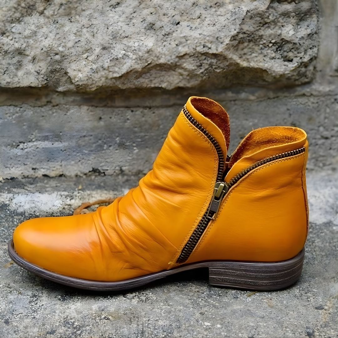 Stiefeletten Damen mit Reißverschluss und lässigem Design - 5 - Trendlinie